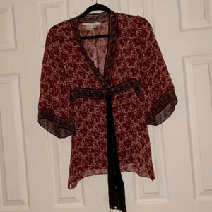 STUDIO  M KIMONO Style Blouse SZ M